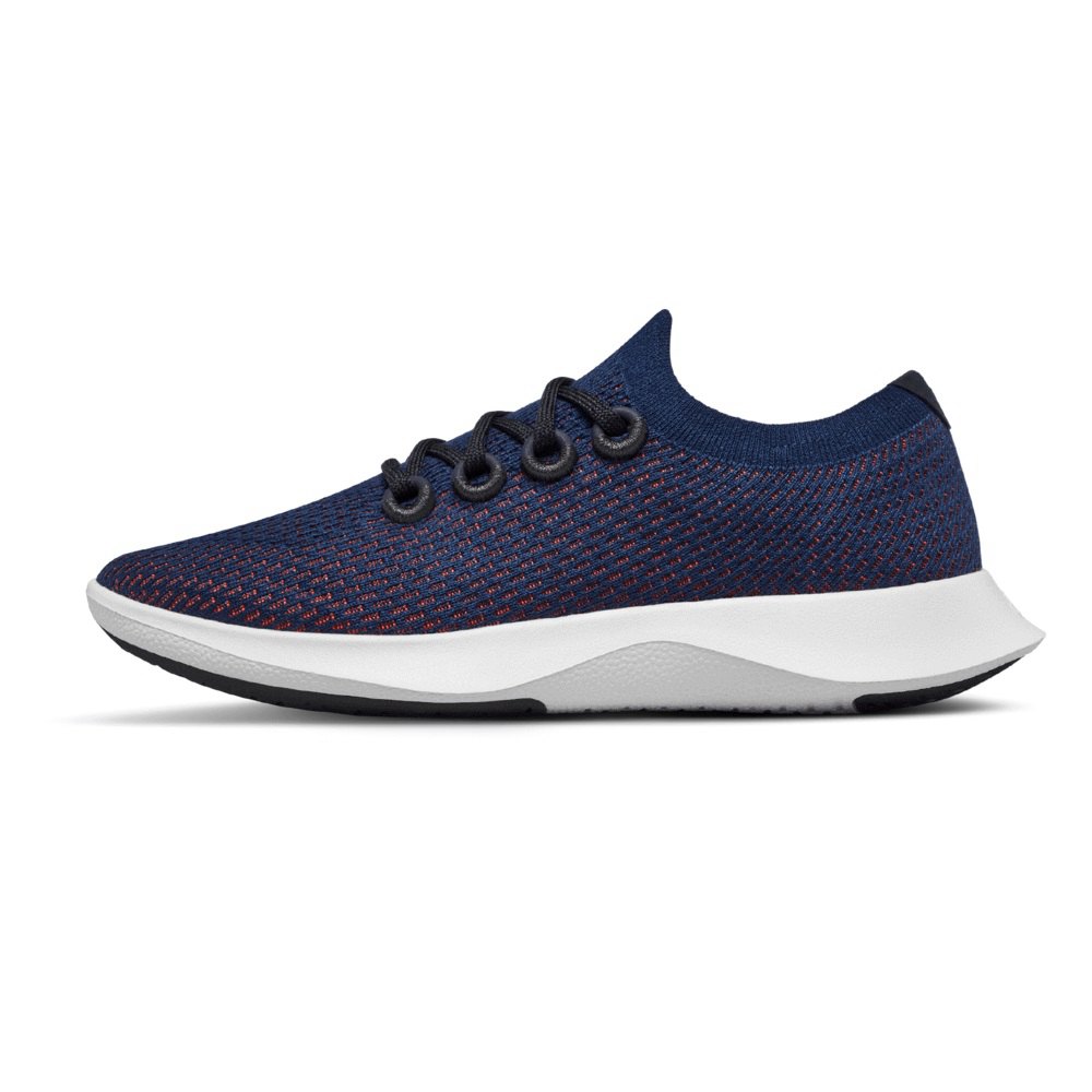 Allbirds Men\'s Running Shoes Navy - Tree Dashers - 34097AFKU